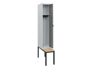 locker met bank,HxBxD 1950x300x815mm,1vak,vak B 300mm,draaigrendel - 1