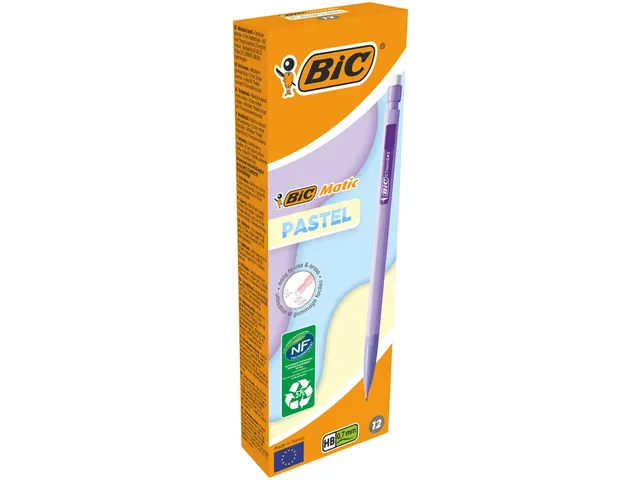 Vulpotlood Bic Matic Pastel HB 0.7mm pastel assorti