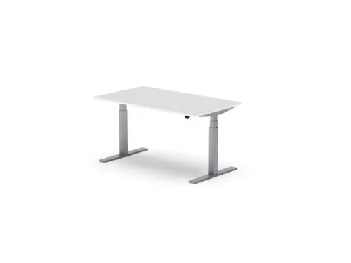 Elektrisch ihv bureau,HxBxD 650-1310x1400x800mm,blad wit