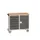 montagetafel 980x1050x600mm multiplexblad 6 laden kast front RAL7016