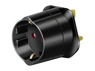 Reisstekker Brennenstuhl adapter GB/UK met aarding zwart - 1