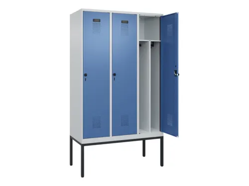 locker voor scheiding van kleding,HxBxD 2120x1200x500mm,3vak