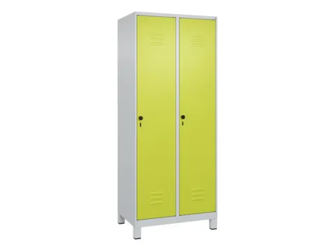 locker,HxBxD 1950x800x500mm,2vak,vak B 400mm,draaigrendel,voeten