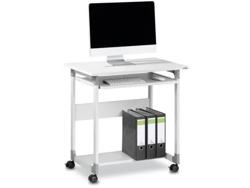 Mobiele PC tafel,HxBxD 770x750x530mm,2legborden