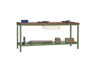 Werkbank 900x2000x700mm 1lade Frame/behuizing Ral6011 Front Ral9010 - 2