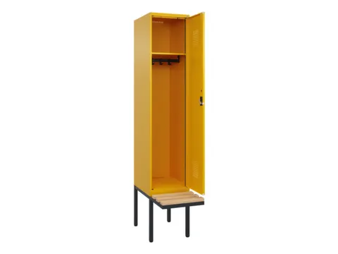 locker met bank,HxBxD 2120x400x815mm,1vak,vak B 400mm,cilinderslot