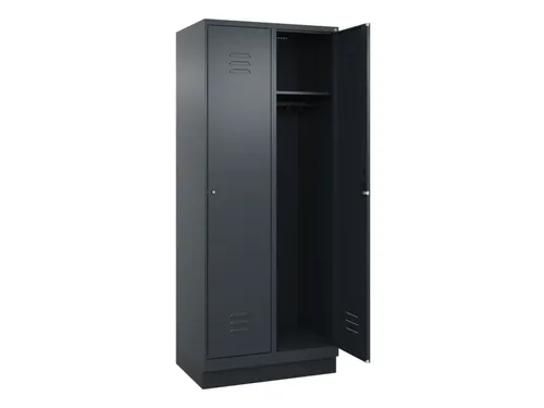 locker,HxBxD 1950x800x500mm,2vak,vak B 400mm,cil.-slot,sokkel