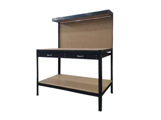 Werkbank met lade zwart 120x60x155cm WB100 - 1