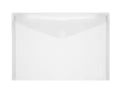 Enveloptas Foldersys A4 PP dwars transp A4 Velcro Envelop Glashelder33