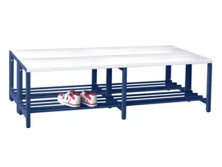 dubbele zitbank,HxLxD 430x1500x740mm,onderstel RAL5010 - 2