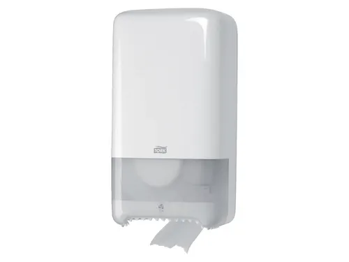 Tork 557500 T6 Toiletpapier Dispenser Twin Mid-size Elevation Wit