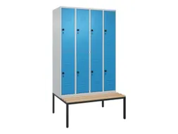 Dubbeldekse dekenkist,HxBxD 2120x1200x815mm,4x2vak.,vak B 300mm