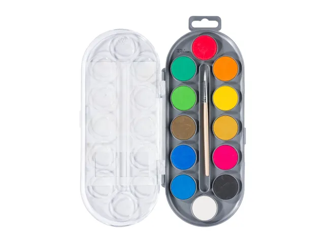 Verfdoos Bruynzeel Kids 12 kleuren waterverf