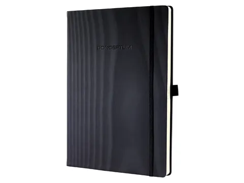 Notitieboek Sigel Conceptum Pure A4+ lijn zwart