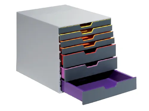 Ladenbox Durable Varicolor 7 laden grijs