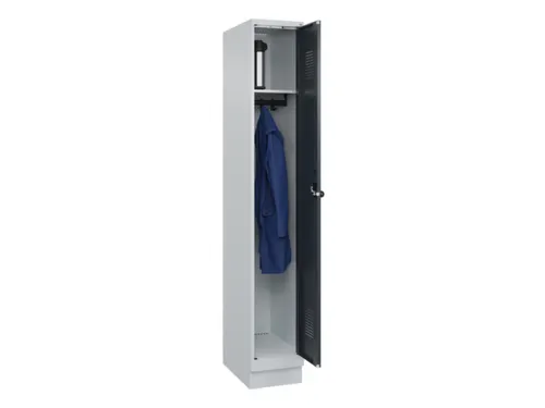 locker,HxBxD 1950x300x500mm,1vak,vak B 300mm,draaigrendel,sokkel