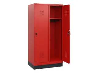 schoollocker,HxBxD 1630x800x500mm,2vak,vak B 400mm,draaigrendel,sokkel - 1