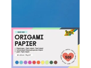 Origami papier Folia 70gr 15x15cm 500 vel assorti kleuren - 1