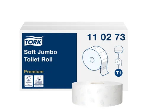 Toiletpapier Tork T1 Jumbo 2-laags Wit Premium 110273