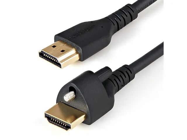 1 Meter HDMI Kabel met Schroefbeveiliging - 4K 60Hz HDR