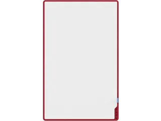 PLAYROOM Playboard draagbaar whiteboard M 75x118cm Rood - 1