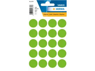 HERMA 1875 Multipurpose etiketten Rond 19mm Groen 100 stuks - 1