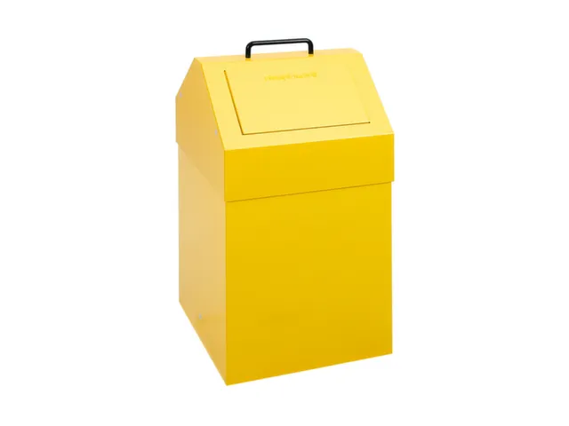Afvalverzamelaar Vuurremmend 1X45 Liter 640X330X310Mm Geel