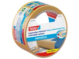 Tapijttape tesa universal 10mx50mm dubbelzijdig wit