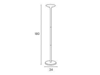 Unilux Pryska Vloerlamp LED Wit met beukenhout - 5