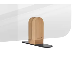 Bureauscherm Elements doorzichtig 60x160cm Houder - 3