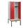 locker met bank,HxBxD 1950x800x815mm,2vak,vak B 400mm,cilinderslot