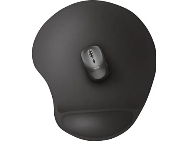 BigFoot XL muismat met gel polssteun, zwart