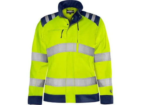 High vis Green jack dames klasse 3 4068 GPLU Geel/Marine maat 5XL