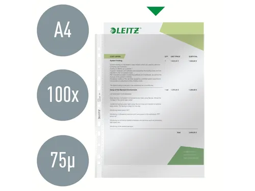 Showtas Leitz 47700002 Standaard A4 Pp 0.08mm 11-Gaats