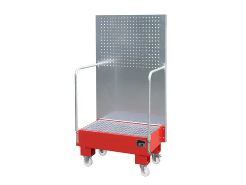 verrijdbare opvangbak,v. 2x60l vat,opvangvol. 60l,HxBxD 1685x890x570mm