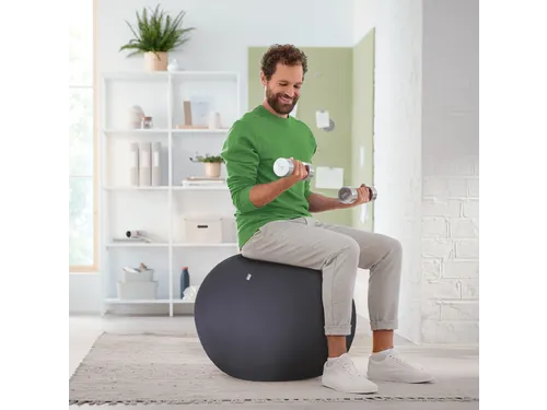 Leitz Ergo Actieve Zitbal anti-rol 55cm Donkergrijs