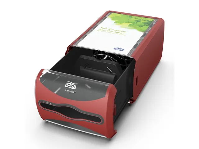 Tork 272512 Xpressnap Counter Napkin Dispenser Rood