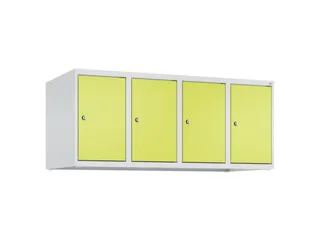 opzetkast,v. locker,4vak.,vak B 300mm,HxBxD 500x1200x500mm,vleugeldeur - 1