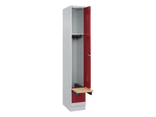 locker met bank,HxBxD 1950x300x815mm,1vak,vak B 300mm,cilinderslot - 1