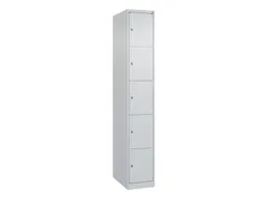 lockerkast HxBxD 1850x300x500mm 1x5vakken cil.-slot staand op vloer