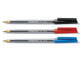 Balpen Staedtler Stick 430 medium blauw - 2