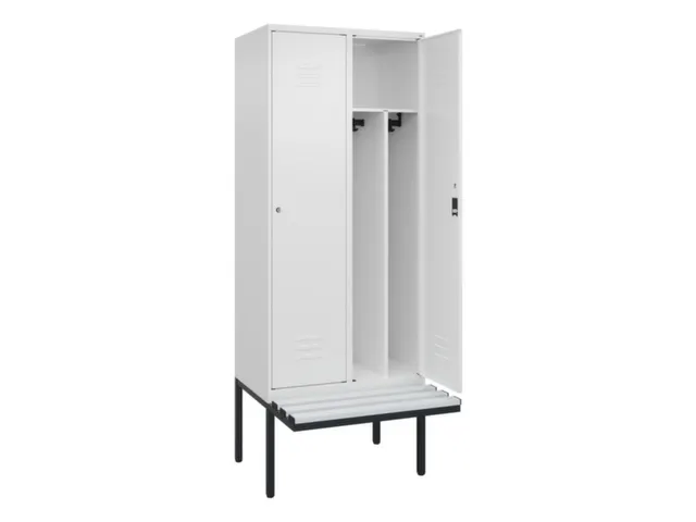 locker voor scheiding van kleding,HxBxD 2120x800x815mm,2vak