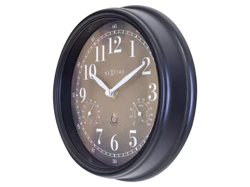 Buitenklok Nextime dia 23,5 cm Jasmine met thermo- en hydrometer cijfe