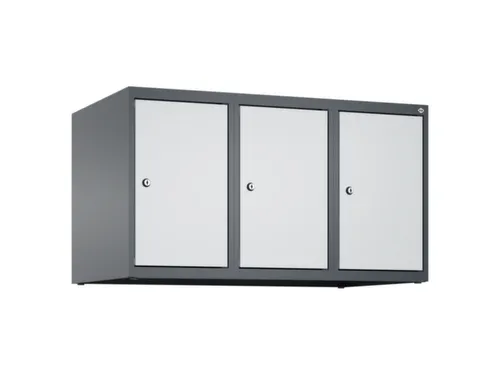 opzetkast,v. locker,3vak.,vak B 300mm,HxBxD 500x900x500mm,cilinderslot