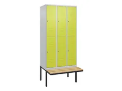 Dubbeldekse dekenkist,HxBxD 2120x900x815mm,3x2vak.,vak B 300mm