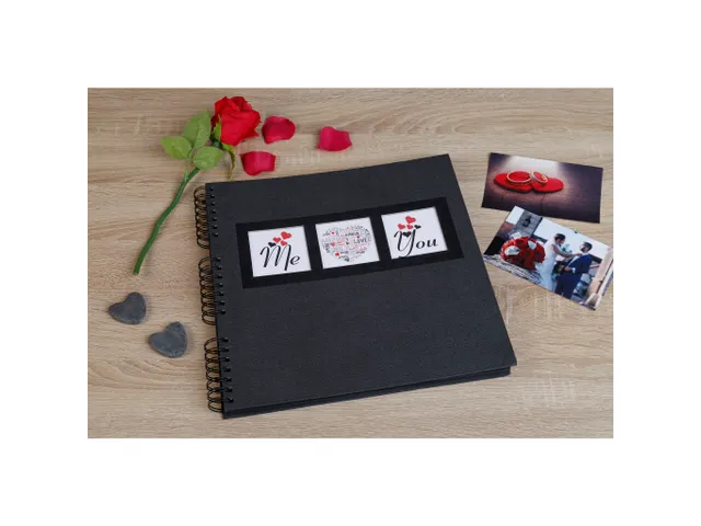 Fotoal Spir 60pZwrt 32x32cm ME&YOU Zwart