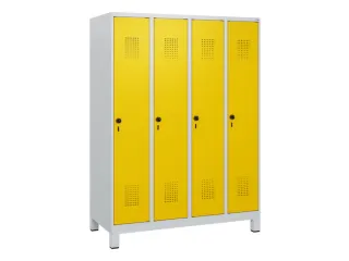 schoollocker,HxBxD 1630x1200x500mm,4vak,vak B 300mm,draaigrendel - 2
