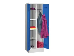 kleding-/wasgoedkast,HxBxD 1850x600x500mm,RAL7035,front RAL5010