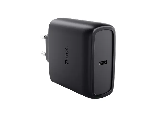 Oplader met kabel Trust Maxo 65W USB-C GaN zwart
