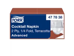 Tork 477838 Cocktailservet Advanced Terracotta 24x24cm